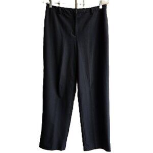 CHARTER CLUB AS-NEW Black Stretch Straight Leg Trouser Slacks Dress Pants, 10P